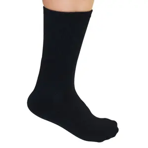 3/4 Crew Unisex Bamboo Socks in Black