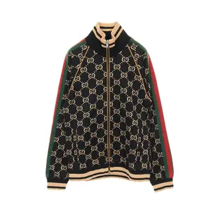 Pre-owned GUCCI Cotton Small Leather Goods GG Jersey Jacket