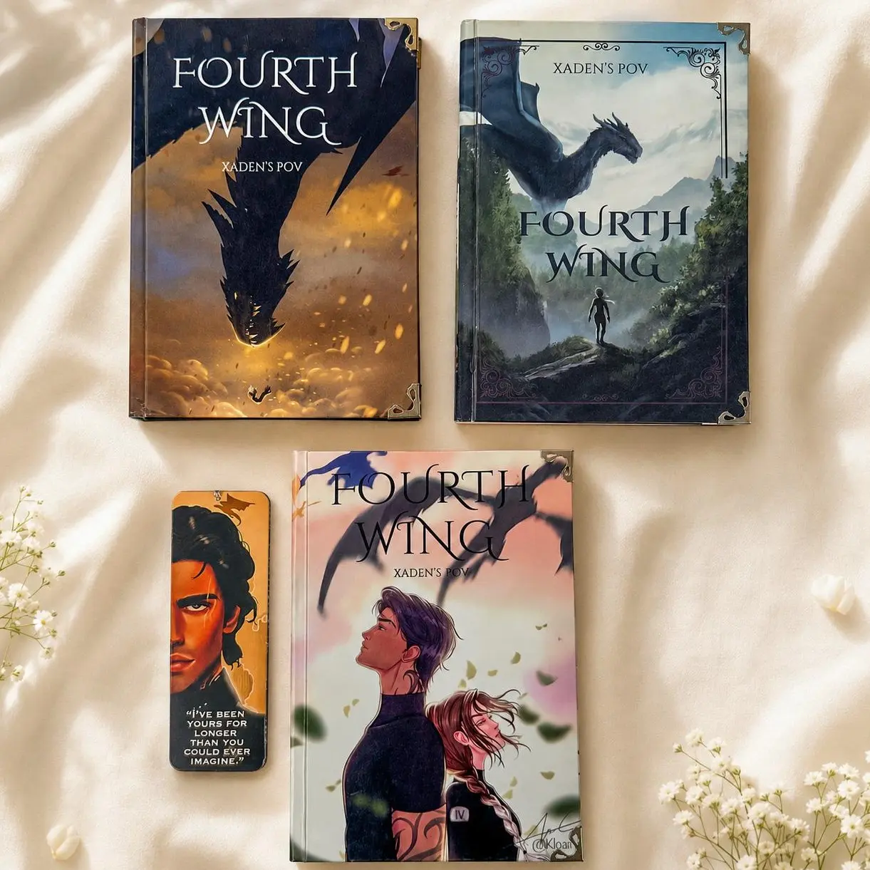 FW X POV 3-Book Set - Dragon Artwork, Character Illustrations, Collector-Style Special Edition Covers for Fantasy Literature Readers