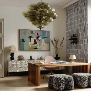 Whimsical Birds Art Print Colorful Crane Illustration, Modern Folk Decor