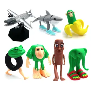 3D Printed AI Monster Ornament, 1 Count Doll Figurines Creative Desktop Decoration, Home Decor for Living Room Bedroom Office, Room Decor, Birthday Gift