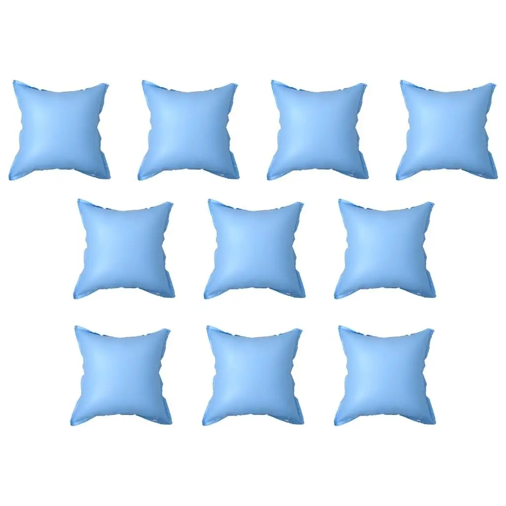 vidaXL Pool Pillow 10 Pcs, Inflatable Air Pillows, Pool Pillows for Winter, Winterizing Closing Air Pillows for Above Ground Pools, Blue PVC 92436
