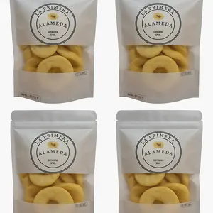 La Primera Alameda Dried Apple 4 Bags of 113g - Dehydrated Apple Snack - No Sugar Added - Fresh Quality Snack - Ambient Storage