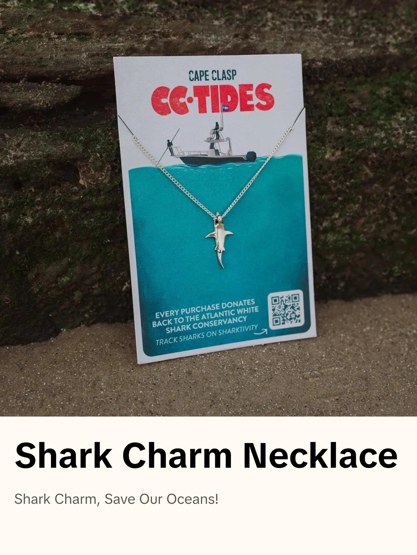 Great White Shark Necklace – Ocean-Inspired Jewelry, Durable Stainless Steel Pendant | Cape Clasp Great White Shark Necklace – Ocean-Inspired Jewelry, Durable Stainless Steel Pendant | Cape Clasp