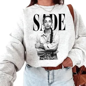 90s Vintage Sade Shirt SADE Tour Tshirt Sweatshirt Pop Music Fan shirt Gift for men women unisex tshirt color S Hoodied Classic Cotton Sweaters