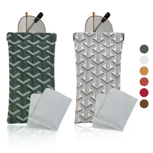 Eyeglass Case Sunglasses Case Glasses Pouch Makeup Bag Cosmetic Bag Small Pouch Coin Purse Waterproof Protective Storage Organizer Lightweight Portable Soft Durable for Women Men Travel Daily Purse Handbag Gift