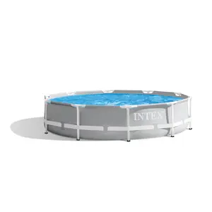 Intex 30" Prism Metal Frame Round Outdoor Above Ground Swimming Pool,(PUMP NOT INCLUDED) Intex 30" Prism Metal Frame Round Outdoor Above Ground Swimming Pool,(PUMP NOT INCLUDED)