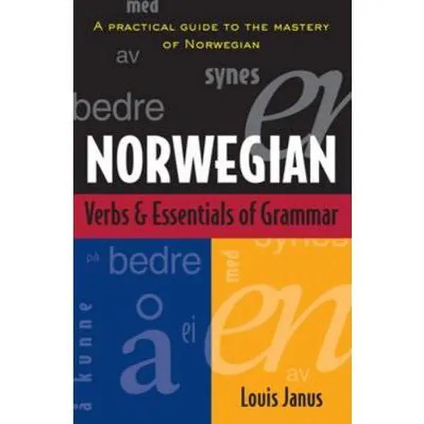 Used Book - Norwegian Verbs and Essentials of Grammar (Paperback) by Louis Janus - Practical English Learning Guide, Integrated Guide to Norwegian Verbs & Basics of Grammar