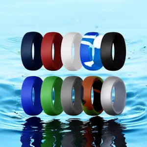 Mens 9MM Casual Style Classic Silicone Ring (Size 9-14)