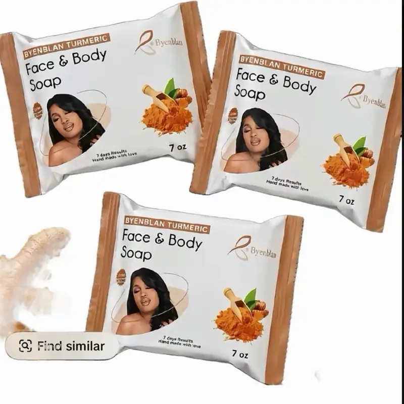 Byenblan Brightening Turmeric Skin Care Soap Set - 3 Count, 7oz Each