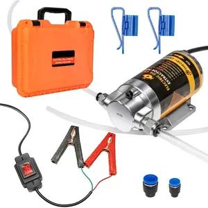 12/24V 100W Electric Oil Change Extractor Pump, 1-4L/min Oil Transfer Pump for Engine/Transmission/Gear Oil Change, Fluid Transfer Pump for , , RVs, , Lawnmowers(Oil Pump-A)