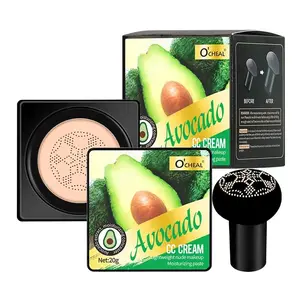 Avocado mushroom head air cushion moisturizing color makeup concealer cream fruit pigment foundation make-up full coverage basic Matte BB cream hidden moisturizing cosmetics moisturizing cream moisturizing Moisturizer Moisture Hydrate Hydrating