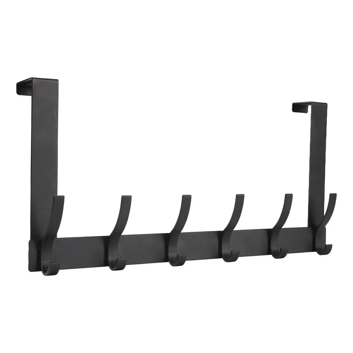 Over the Door Hook, 12-hooks Design over the Door Hanger Hook for Room Decor, Easy Installation Towel Rack Organizer, Coat Rack, Bathroom Accessories,