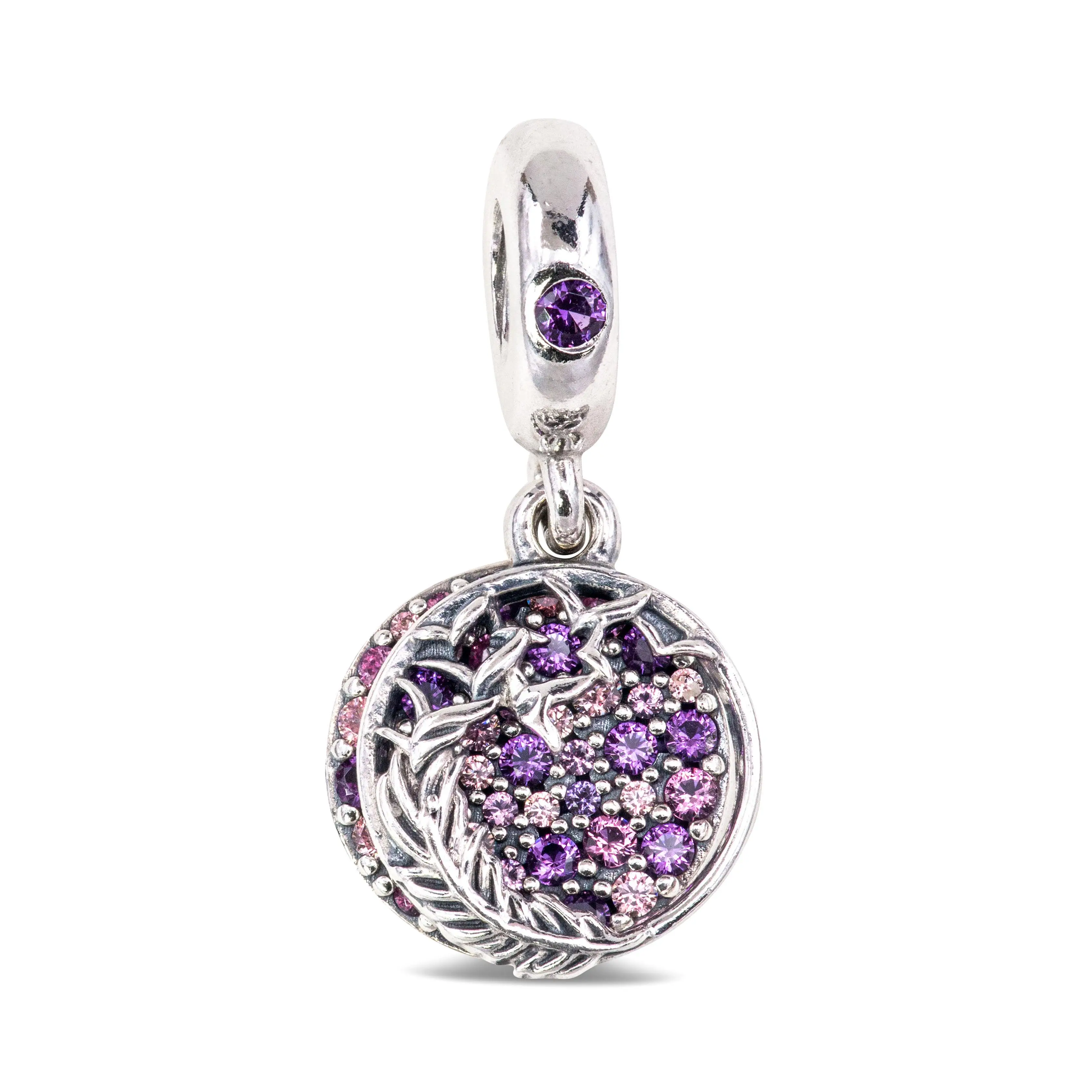 Pandora Pave Feather Dangle Charm 799561C01