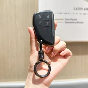 for Chevrolet Key fob Cover TPU Protective Key case,Compatible with 2023 2024 2025 GMC Silverado 1500 Sierra,2500HD 3500HD, Silicone ect Remote Smart Key