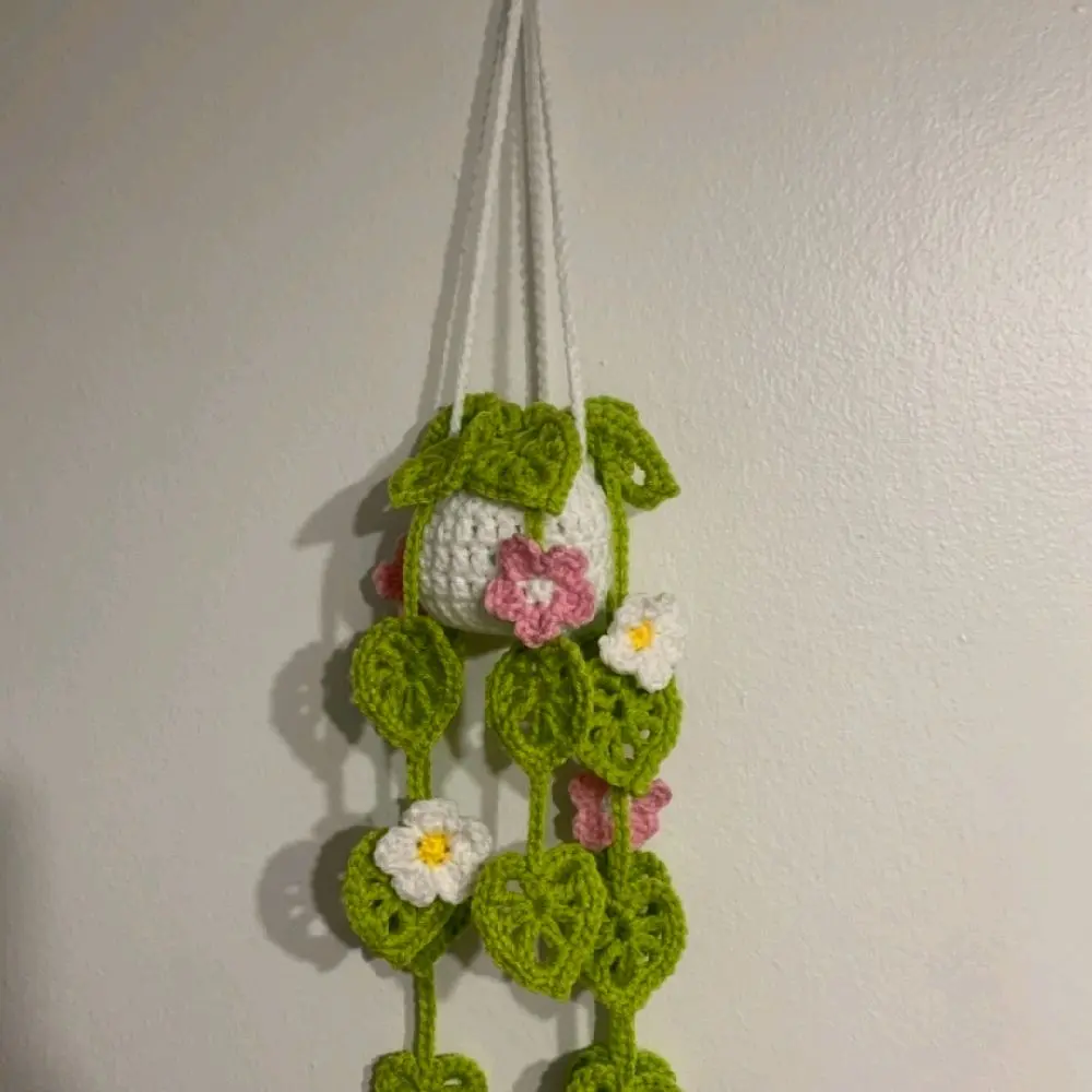 Handmade Crochet Large Hanging Plant For Home Decor