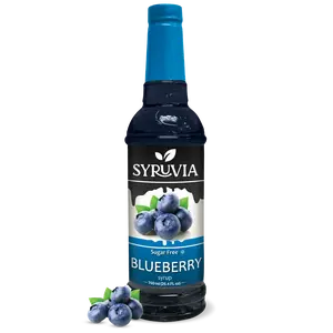 SYRUVIA Sugar-Free Blueberry Syrup 750ml Authentic Flavor Gluten-Free Kosher Made in USA
