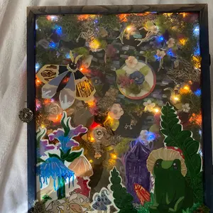 Frog fantasy shadow box