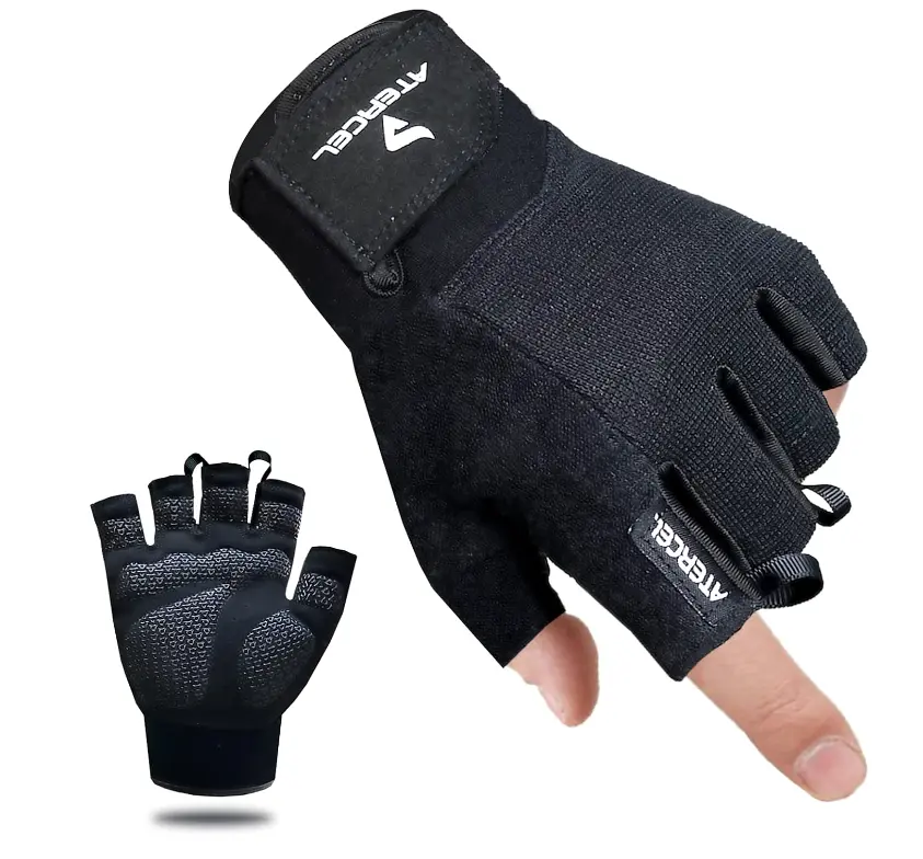 ATERCEL Unisex Sports Gloves - Breathable, Snug-Fit Workout Gloves for Weight Lifting, Gym Training