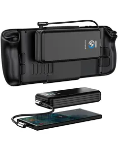 Antank Magnetic Power Bank Compatible with Steam Deck, 20000mAh 45W PD Fast 3.0 Charging Portable Battery Bank, External Battery Pack with Removable Magnetic Back Mount & Dual USB-C Cable