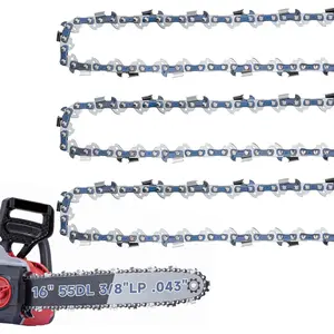 3-Pack 16 Inch  Chain 3/8" LP Pitch .043" Gauge 55 Drive Links 61PMMC3-55 Fits, Oregon R55, Stihl MS170 MS171 MS180c- 36100050055 &
