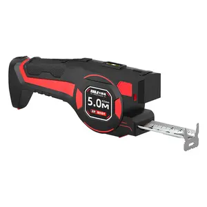 2-in-1 Laser Rangefinder & Tape Measure — Infrared Distance Meter, Steel Tape, Indoor Measurement Tool, Crosshair Alignment for Renovation