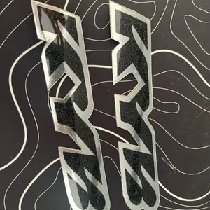 Chrome sparkle kyb stickers