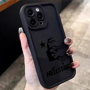 Fashion H-Hellstars Phone Case Suitable for iPhone 17 16e 16 15 14 13 12 11 Mini Pro Max Air X XR XSMAX 8 7 Plus Anti Fall Protection Soft TPU Back Cover Casing Accessories