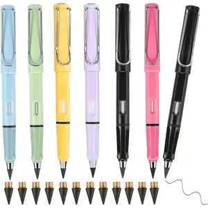 6 count Infinity Eternal Pencils Forever Inkless Pen Everlasting Pencil With 12 count Replaceable Nibs Technology Magic Writing Pencil For  Office Professional Use