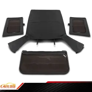 Fits 1988-95 Jeep Wrangler YJ Soft Top w/ Upper Doors+Tinted windows+Sailcloth