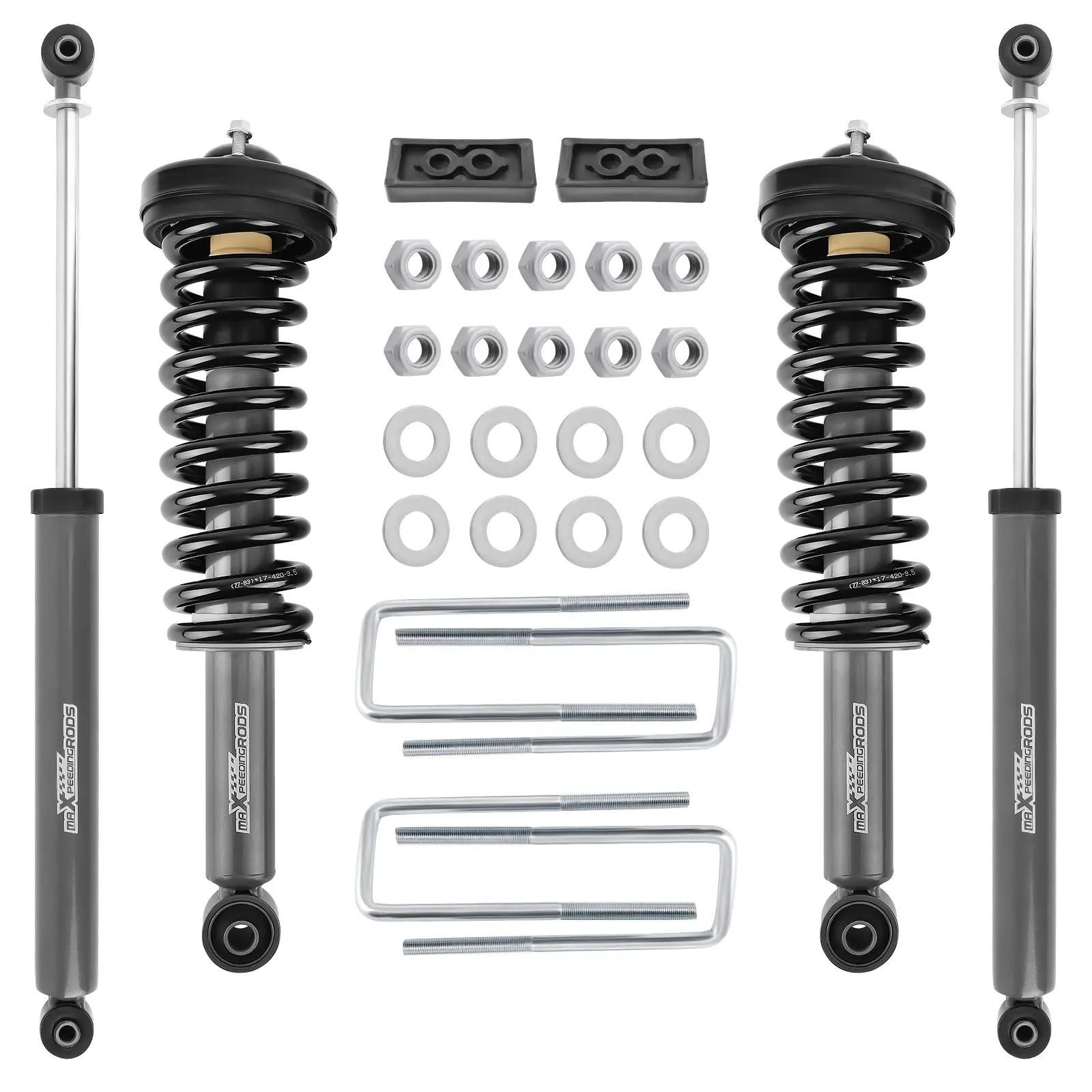 maXpeedingrods 2in Leveling Lift Kit w/ StrutsShocks compatible for Ford F150 4WD 09-13