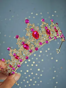 Elegant Rhinestone Crown Headband, Perfect Birthday Gift for Brides & Bridesmaids, Stylish Party Accessory, Unique Princess Hair Decor