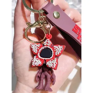 Stranger Things Demogorgon Keychain – Officially Inspired Demodog Keyring, Keychain Pendant, Dimensional Creature Keychain for Backpacks & Bags, Perfect Gift for Netflix Fans