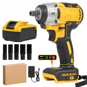 【SUMNEW-SHOP】Cordless Impact Wrench 21V, 350Nm Brushless Impact Wrench Kit with Battery, Charger & Sockets, Automotive Tool for Car Tire Change and Home DIY