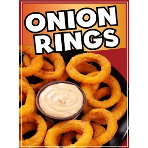 Onion Rings Sticker Window Decal Truck Concession Vinyl Restaurant Wall poster Sticker Food Decal Sign