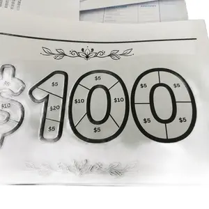 Saving Challenges - $100 Savings Tracker with $5 and $10 Slots for Effective Budgeting and Financial Planning