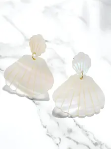 Bauble Sky Natural Mother of Pearl Seashell Drop Earrings