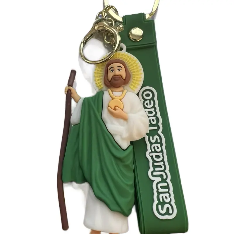 San Judas One Keychain - Design with Metal Clip, Ideal for Everyday Use, Quality 1