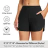 [Clearance] baleaf Women's 3"/5"/7"/9" High Waisted Lightweight Quick Dry Swim Shorts with Zipper Pockets, Plus Size Bermuda Tankini Bottoms for Running/Workout, Women's Clothes, Plus Size Fashion Shorts