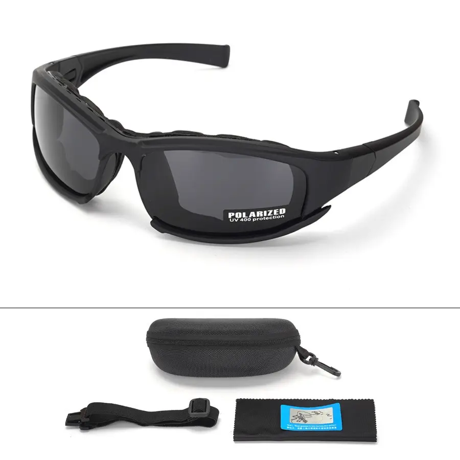 Unisex Military Tactical Polarized Glasses, Cs Gear Protective Eyewear, Outdoor Shooting Single Pair, Men's & Women's Sunglasses, Outdoor Sports Sunglasses, Lightweight Sports Sunglasses, Sunglasses For Sports