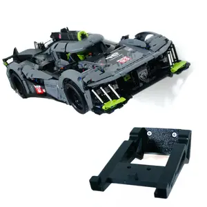 Wall Mount for Lego Technic Peugeot 9X8 Le Mans Hypercar (42156) – Secure & Sleek Display Bracket
