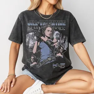 Comfort Colors Jill Valentine Shirt, Video Game Heroine Graphic Tee, Valentine Shirt, Valentine's Day Gift