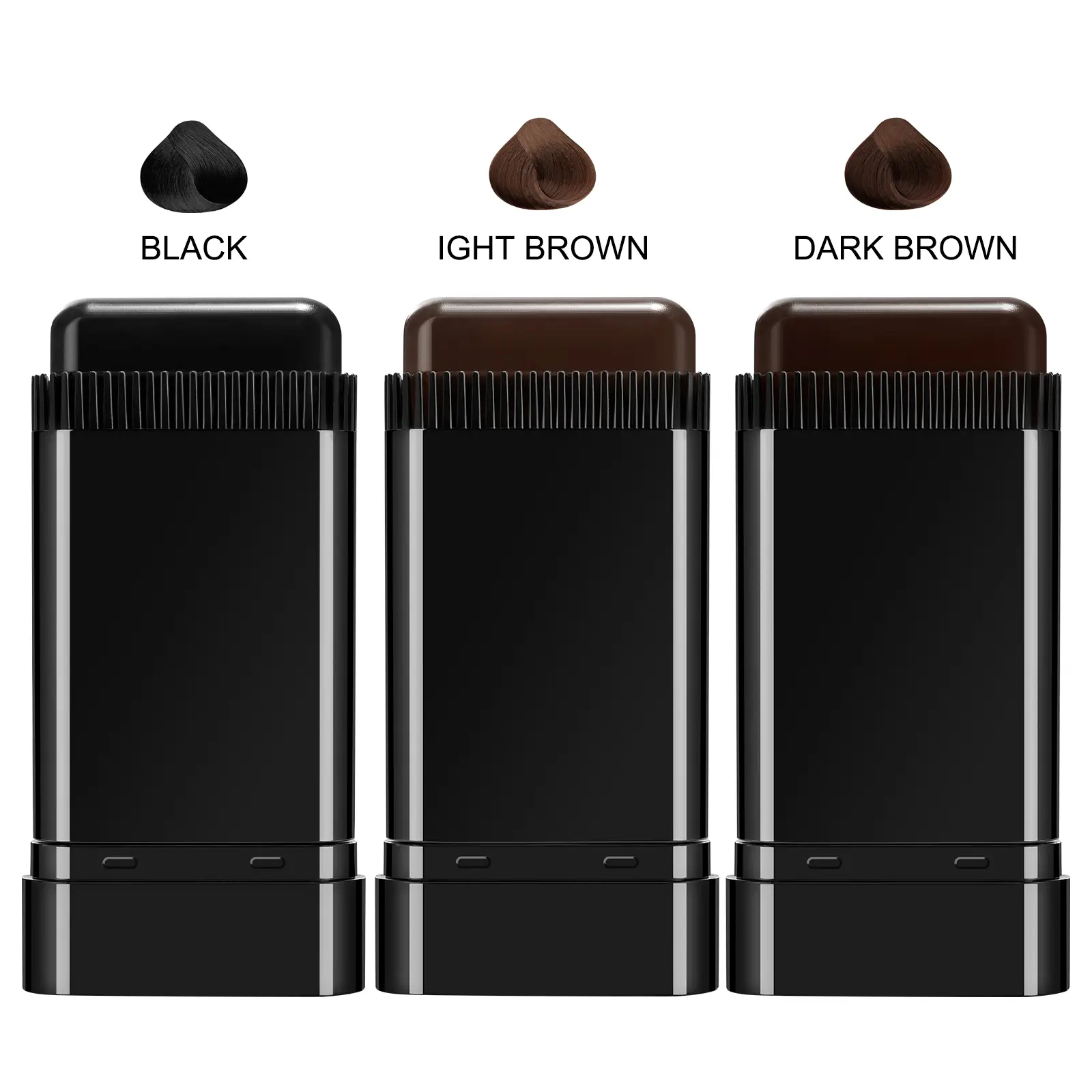 Elaimei Comb Hair Dye Stick 20g, Hair Coverage, Gray Hair, Light Dark, Portable Design, Easy Application, Natural Look, Travel Friendly