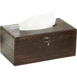 Rectangular  Tissue Box,Decorative Wooden Tissue Box Cover,Tissue Box Holder,Tissue Box for Bathroom&Tabletop