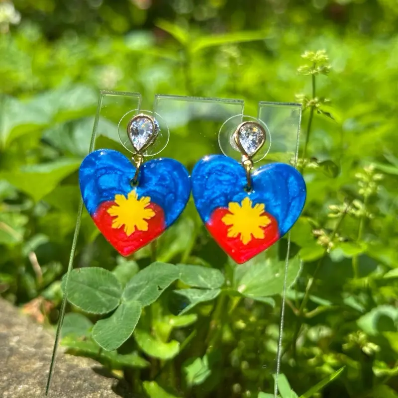 Filipino Handmade Earrings | Resin Epoxy | Lightweight