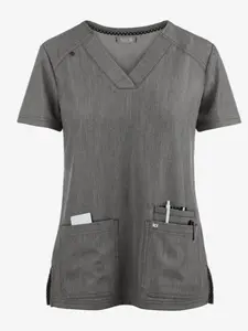koi Next Gen Hustle and Heart Women's 3-Pocket STRETCH V-Neck Scrub Top