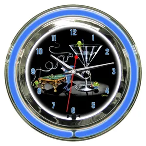 Petro Enterprises GODNC14-02 Pool Shark II 14 in. Neon Clock