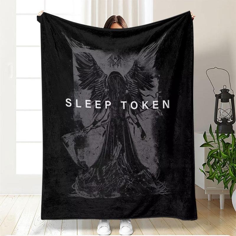Sleep Token Blanket, Rock Band Breathable Soft Slogan Print Blanket, Blanket Gifts