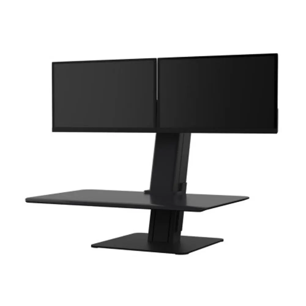 Humanscale QSE2DMB QuickStand Eco, Dual Monitor, Black