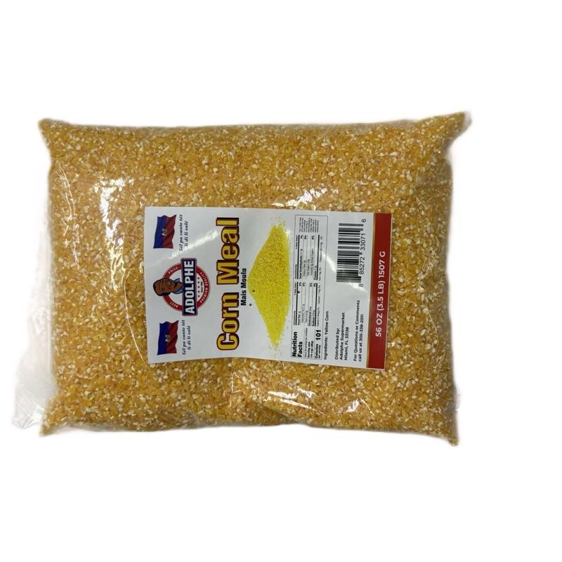 Adolphe Corn Meal Mai's Moulu 56 oz Bag Yellow Grain Product by Adolphe